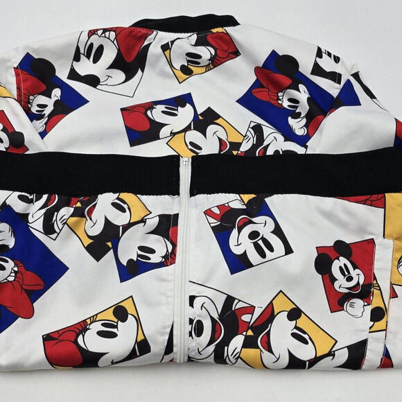 Disney Apparel Jacket Zip Up M Long Sleeve Mickey Minnie 62-2 - Picture 9 of 10